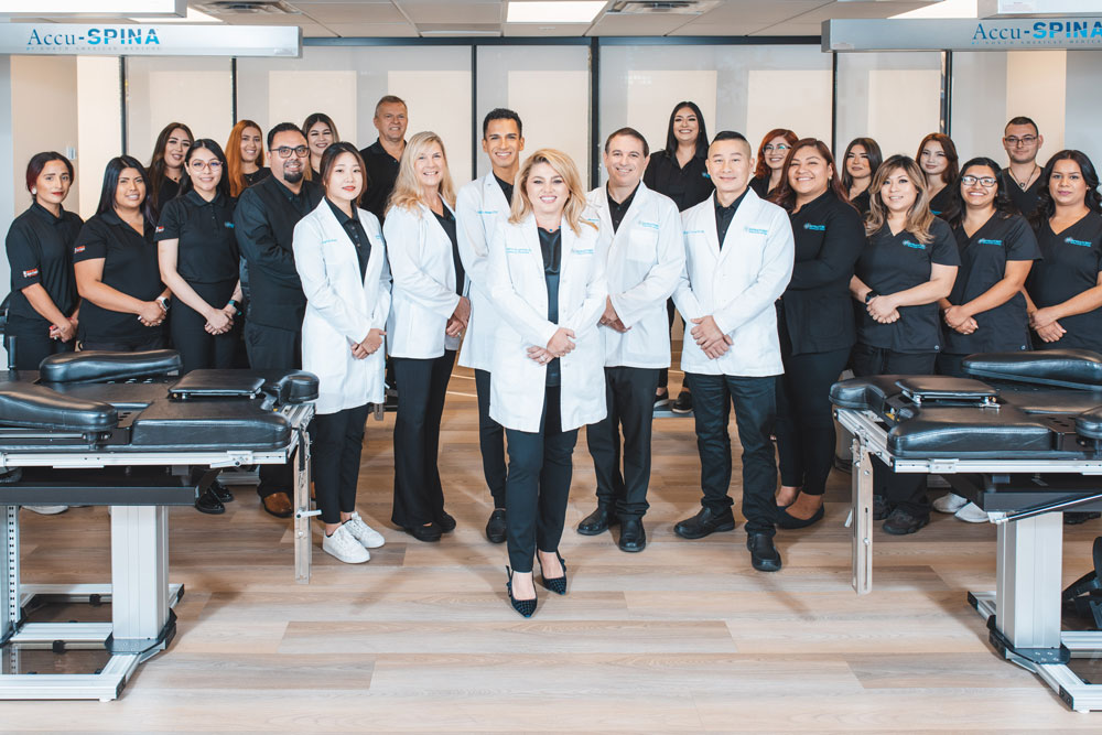 staff at Spinatomy Spine and Disc Centers with testimonials for a spine surgery alternative in Culver City and Van Nuys